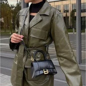 NEW 12th Tribe Lotus Olive Vegan Leather Jacket